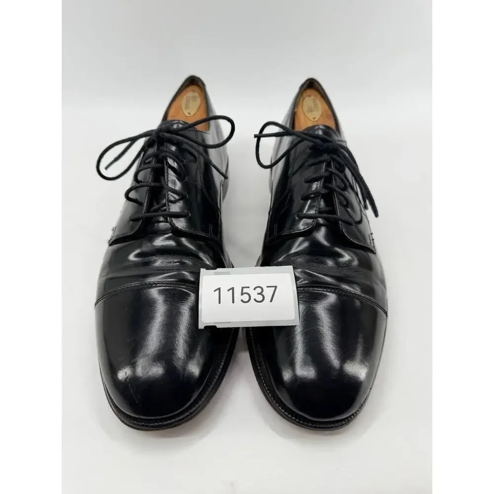 Cole Haan Men's Black Leather Cap Toe Oxford Lace Up Dress Shoes Size 10